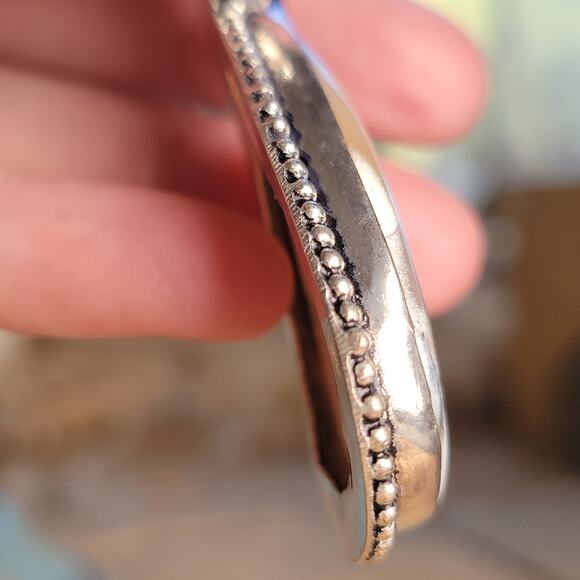 Captivating Montana Agate Pendant, Sterling Silver Necklace With Amethyst Accent - Picture 6 of 10